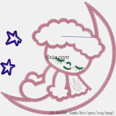 svg矢量绣花图下载