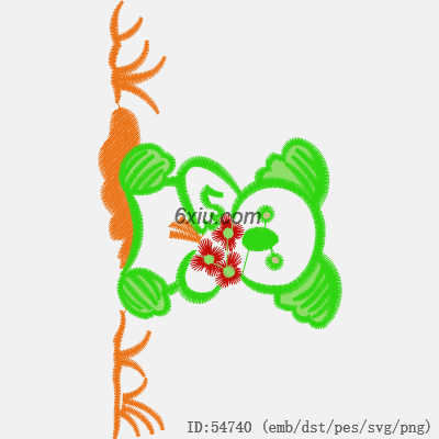 svg矢量绣花图下载
