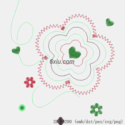 svg矢量绣花图下载