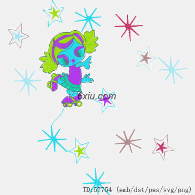 svg矢量绣花图下载
