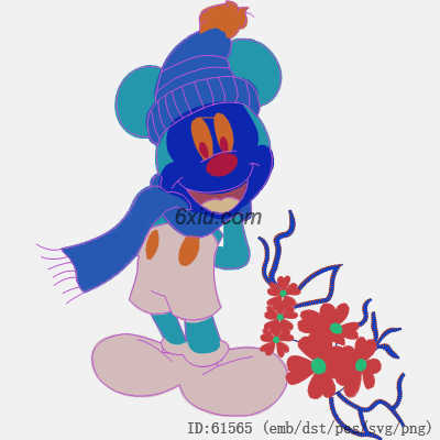 svg矢量绣花图下载