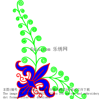 svg矢量绣花图下载