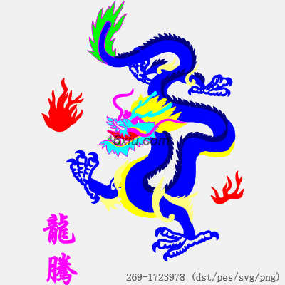 svg矢量绣花图下载