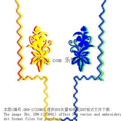svg矢量绣花图下载
