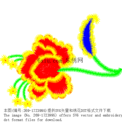 svg矢量绣花图下载