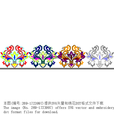 svg矢量绣花图下载