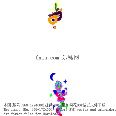 svg矢量绣花图下载