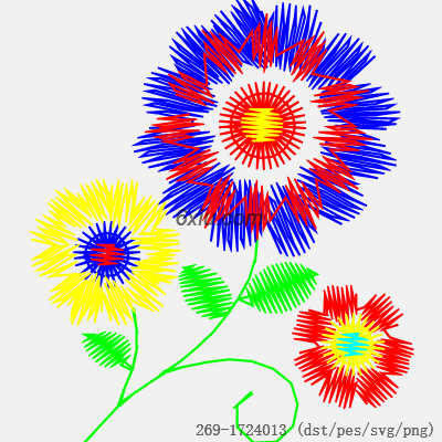 svg矢量绣花图下载