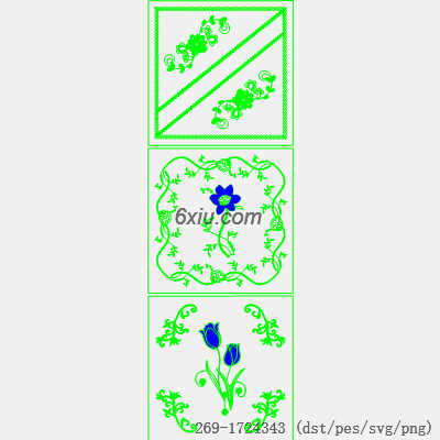 svg矢量绣花图下载