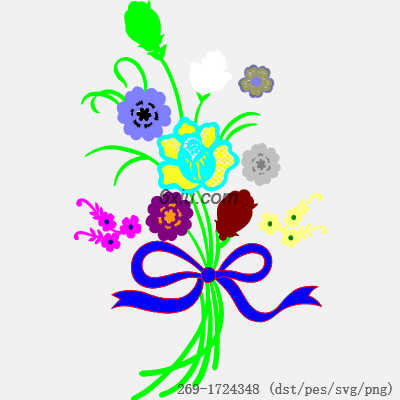 svg矢量绣花图下载