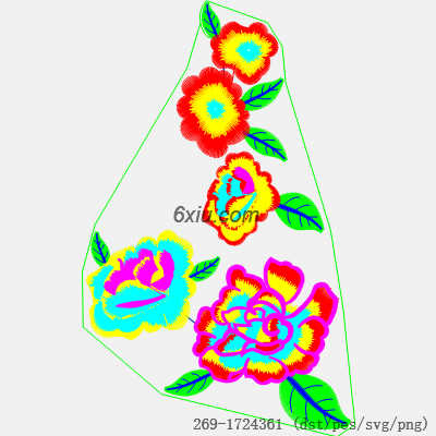 svg矢量绣花图下载