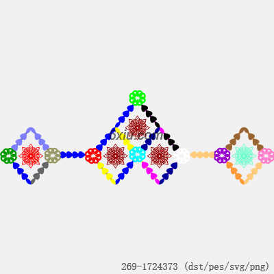 svg矢量绣花图下载