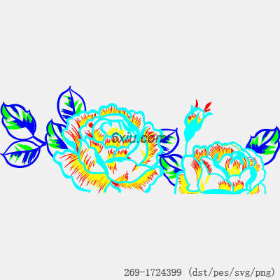 svg矢量绣花图下载