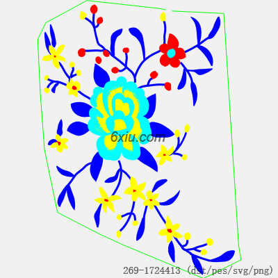 svg矢量绣花图下载