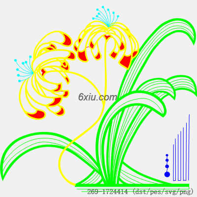 svg矢量绣花图下载