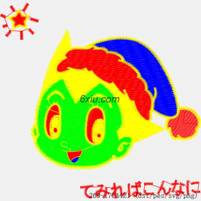 svg矢量绣花图下载