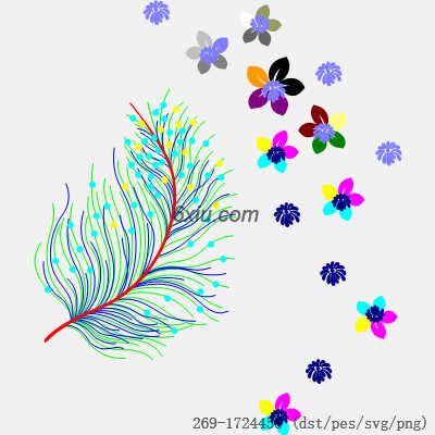 svg矢量绣花图下载