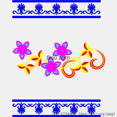 svg矢量绣花图下载