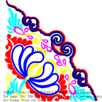 svg矢量绣花图下载