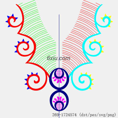 svg矢量绣花图下载