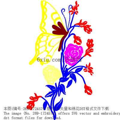 svg矢量绣花图下载