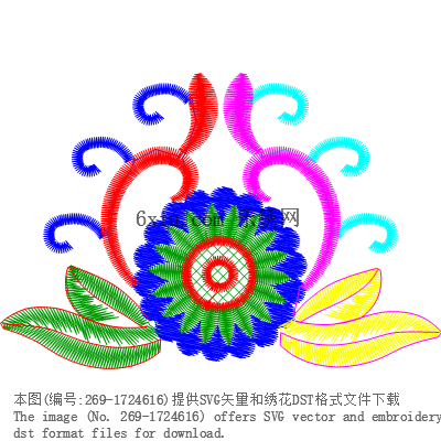 svg矢量绣花图下载