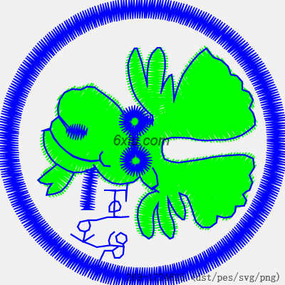 svg矢量绣花图下载