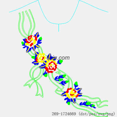 svg矢量绣花图下载