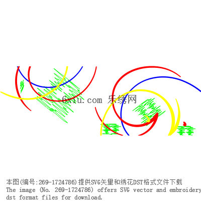 svg矢量绣花图下载