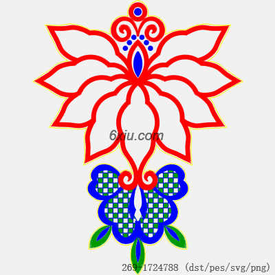 svg矢量绣花图下载