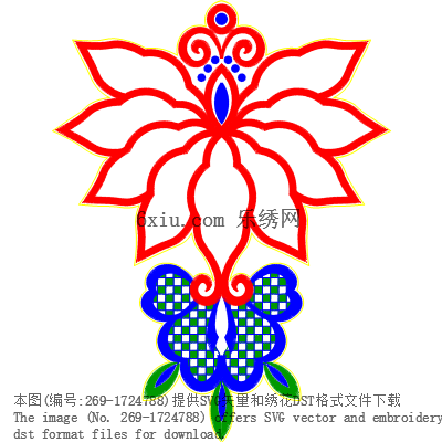 svg矢量绣花图下载