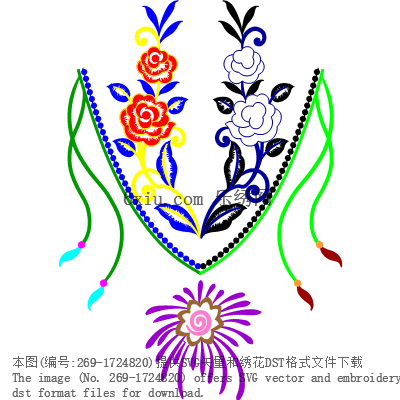 svg矢量绣花图下载