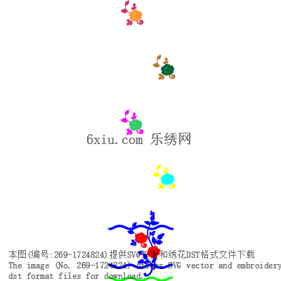 svg矢量绣花图下载