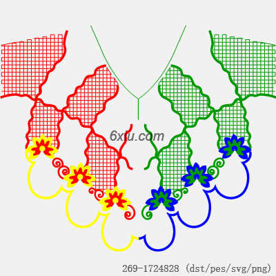 svg矢量绣花图下载
