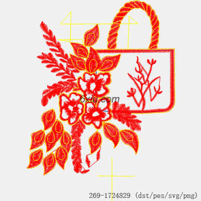svg矢量绣花图下载