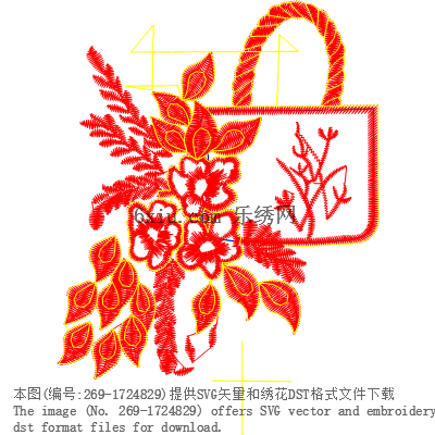 svg矢量绣花图下载
