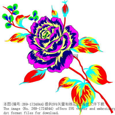 svg矢量绣花图下载