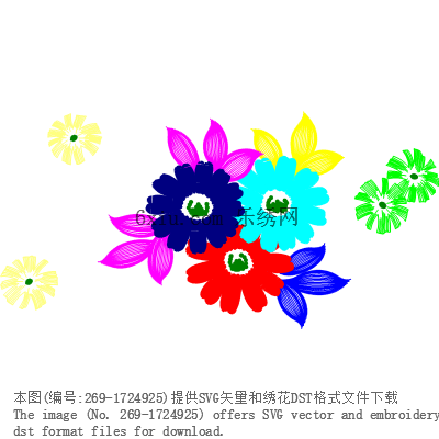 svg矢量绣花图下载