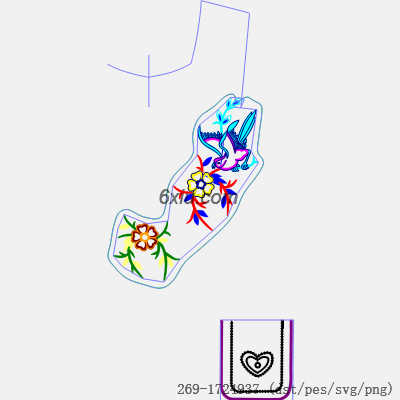 svg矢量绣花图下载