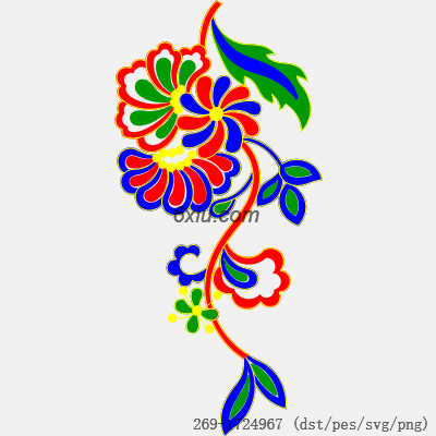 svg矢量绣花图下载