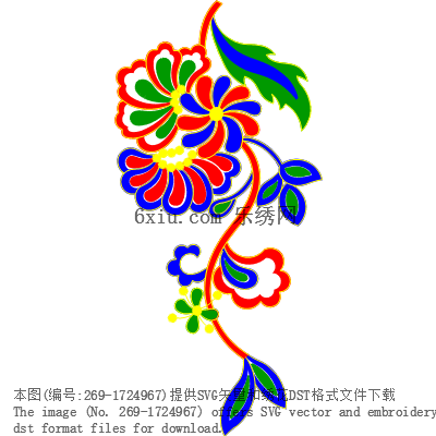 svg矢量绣花图下载