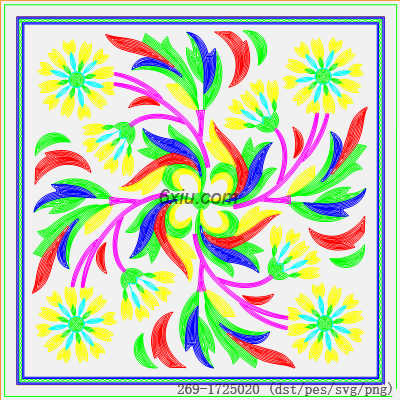 svg矢量绣花图下载