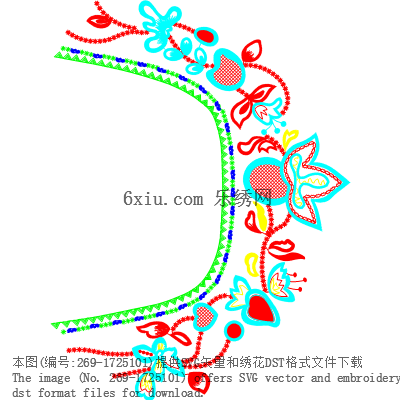 svg矢量绣花图下载