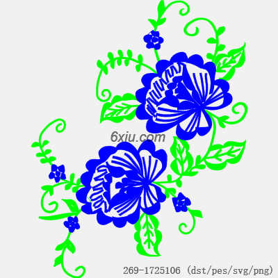 svg矢量绣花图下载