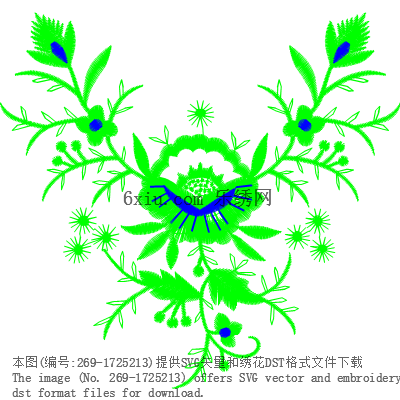 svg矢量绣花图下载