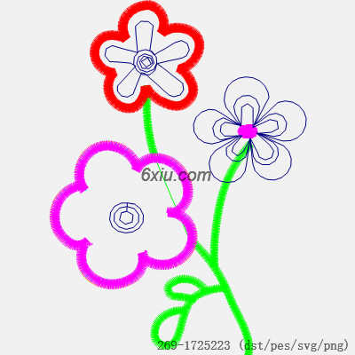 svg矢量绣花图下载