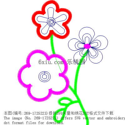 svg矢量绣花图下载