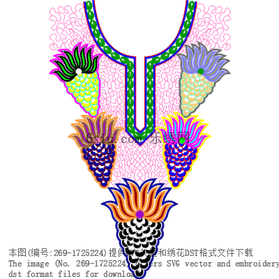 svg矢量绣花图下载