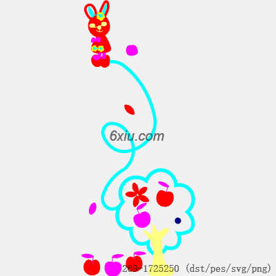 svg矢量绣花图下载