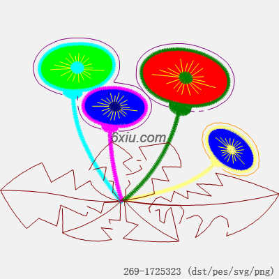 svg矢量绣花图下载